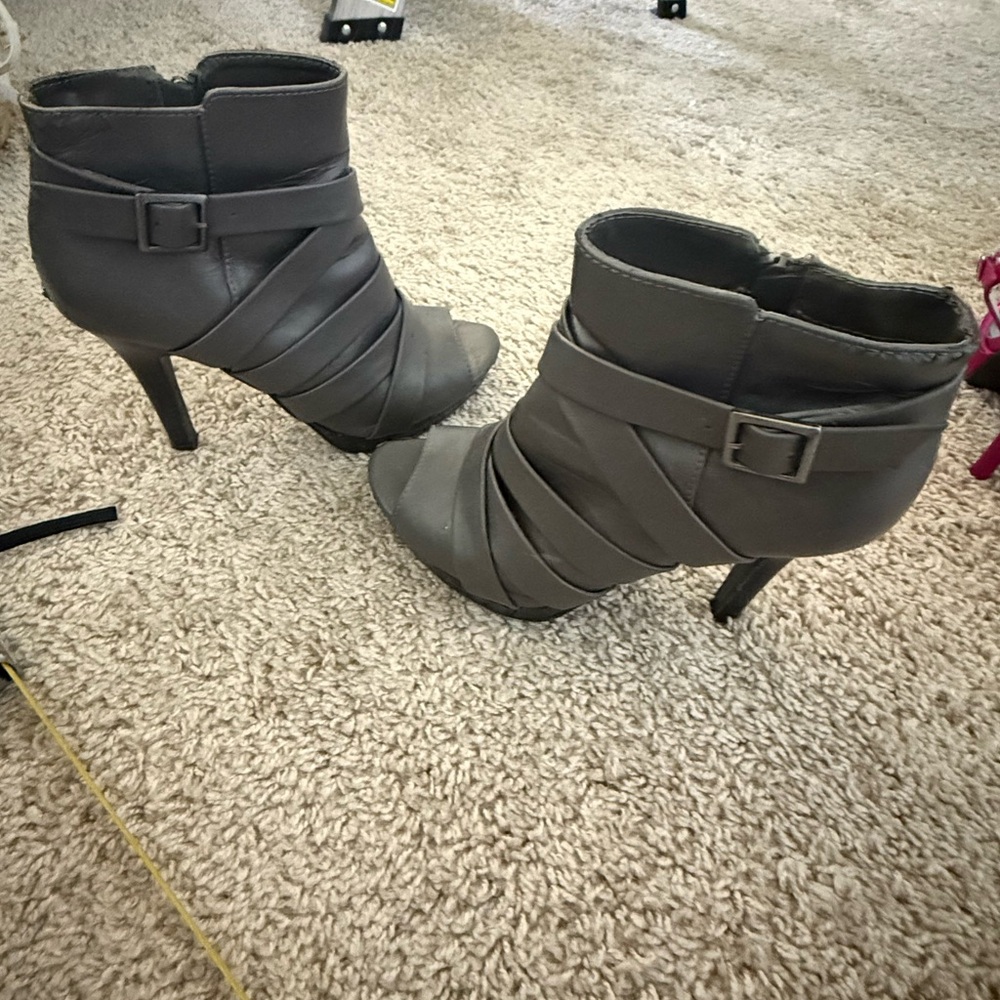Open-toe Ankle High Heel Boots